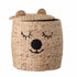 Bloomingville Dolma Basket w/Lid, Nature, Water Hyacinth